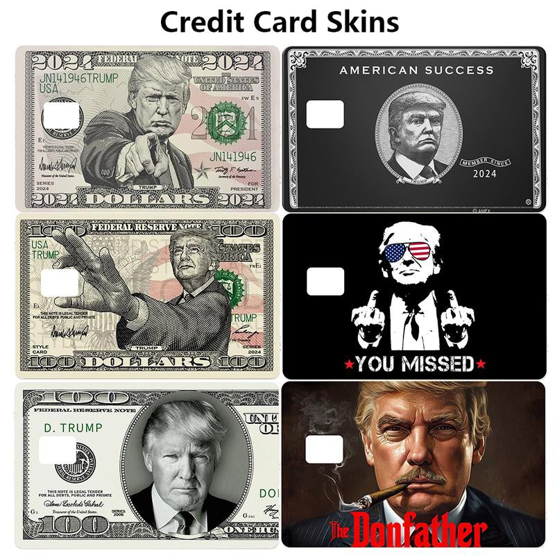 Trump President 45 47 Sticker Donald Trump Card Skins Waterproof Debit Credit Skin Cover Trump 2024 Maga Card Cover - Decorative Credit Card Skin for Christmas