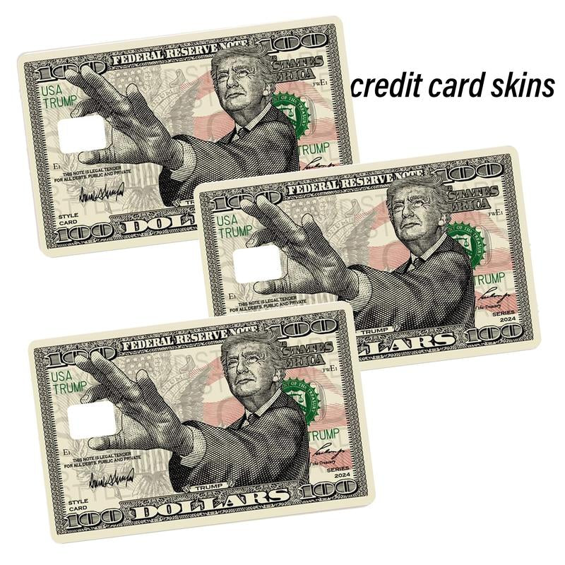 Trump President 45 47 Sticker Donald Trump Card Skins Waterproof Debit Credit Skin Cover Trump 2024 Maga Card Cover - Decorative Credit Card Skin for Christmas