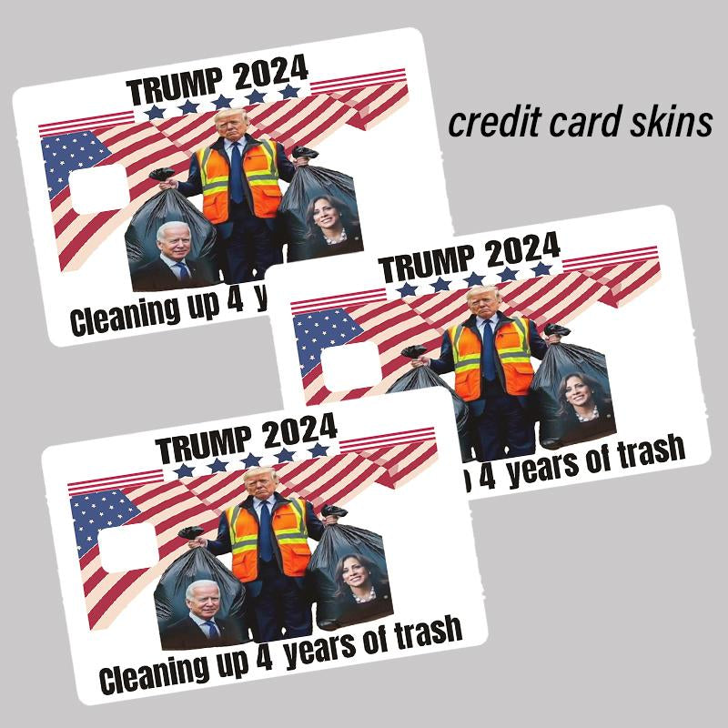 Trump President 45 47 Sticker Donald Trump Card Skins Waterproof Debit Credit Skin Cover Trump 2024 Maga Card Cover - Decorative Credit Card Skin for Christmas